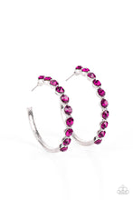 Load image into Gallery viewer, Photo Finish - Pink Paparazzi Hoop Earrings