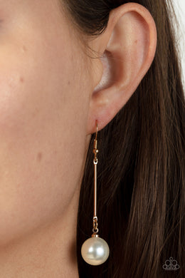 Pearl Redux - Gold Paparazzi Earrings