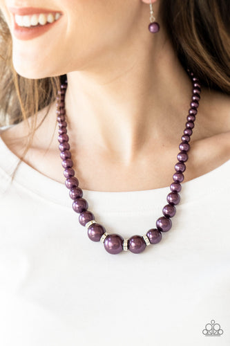 Party Pearls - Purple Paparazzi Necklace