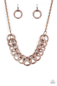 The Main Contender - Copper Paparazzi Necklace - Glam4love