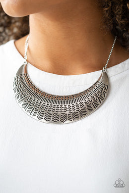 Large As Life - Silver Paparazzi Necklace - Glam4love