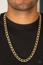 Load image into Gallery viewer, Big Win - Gold Paparazzi Necklace