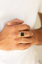 Load image into Gallery viewer, Fresh Start - Gold Paparazzie Men&#39;s Ring