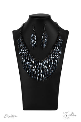 Heather- Blue Paparazzi Zi Necklace