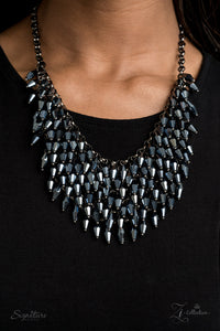 Heather- Blue Paparazzi Zi Necklace