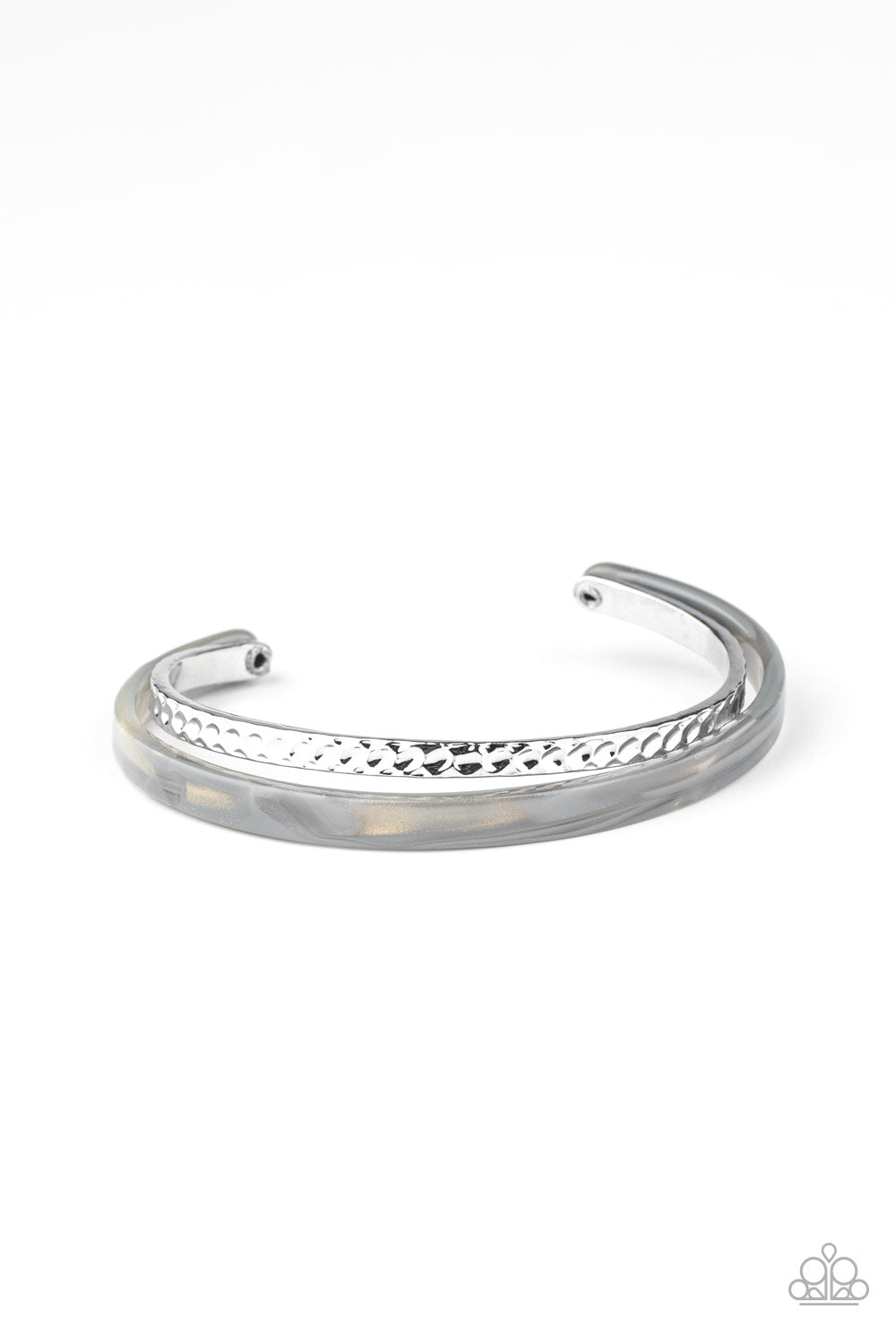 HAUTE On The Trail - Silver Paparazzi Bracelet