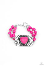 Load image into Gallery viewer, Sandstone Sweetheart - Pink Paparazzi bracellet