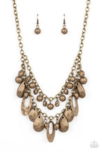 Load image into Gallery viewer, Extra Exhilarating - Brass Paparazzi Necklace