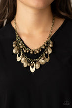 Load image into Gallery viewer, Extra Exhilarating - Brass Paparazzi Necklace