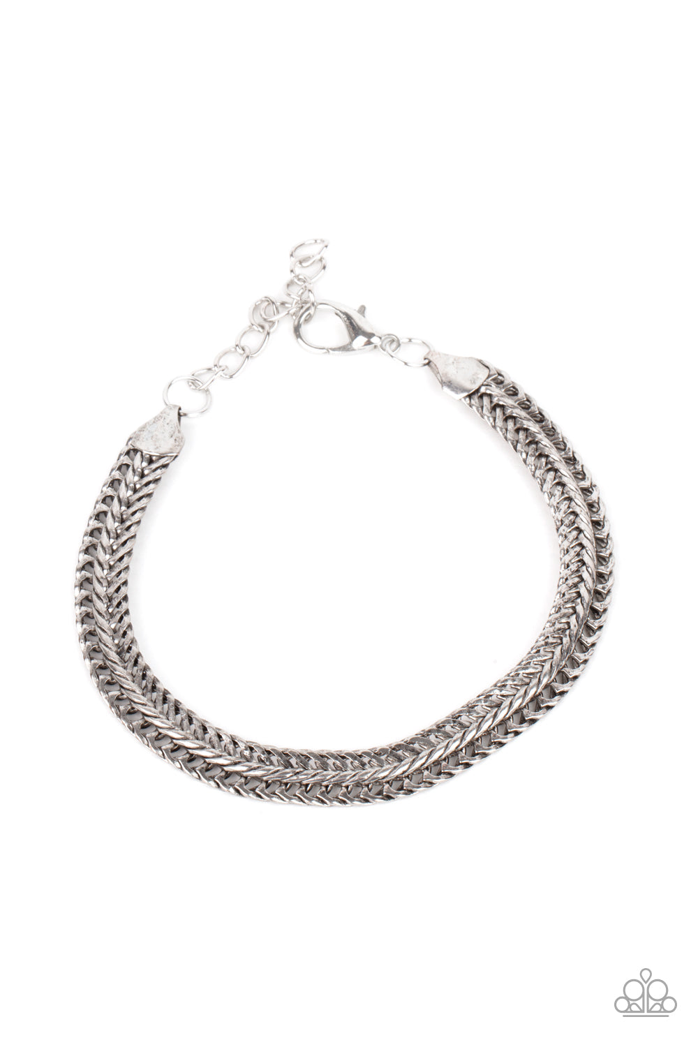 Extraordinary Edge - Silver Paparazzi Bracelet