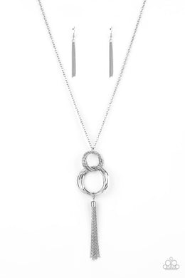 Orbiting Splendor - Silver Paparazzi Necklace