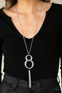 Orbiting Splendor - Silver Paparazzi Necklace