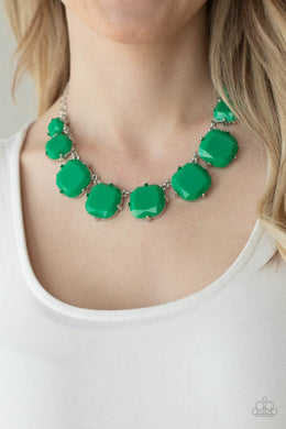 Prismatic Prima Donna - Green Paparazzi Necklace