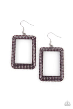 Load image into Gallery viewer, World FRAME-ous - Purple Paparazzi Earrings