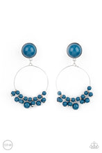 Load image into Gallery viewer, Cabaret Charm - Paparazzi Blue Clip Earrings