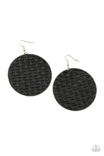 Load image into Gallery viewer, WEAVE Me Out Of It - Black Paparazzi Earrings