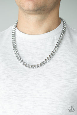 Alpha - Silver Urban Paparazzi Necklace