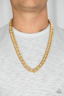 Omega - Gold Paparazzi Necklace - Glam4love