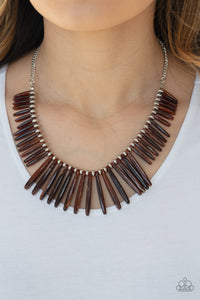 Out of My Element - Brown Paparazzi Necklace