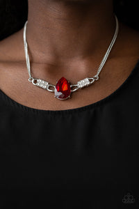Way To Make An Entrance - Red Paparazzi Necklace - Glam4love
