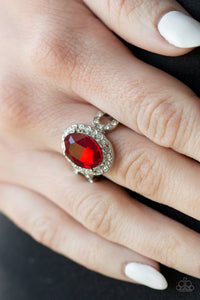 Magnificent Majesty - red - Paparazzi ring