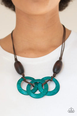 Bahama Drama - Blue Paparazzi Necklace