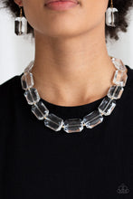 Load image into Gallery viewer, The ICE President - White Paparazzi Necklace (gold beads)