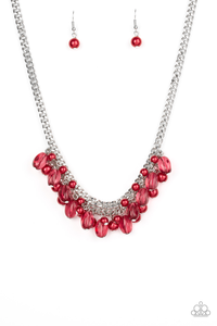 5th Avenue Flirtation - Red Paparazzi Necklace - Glam4love