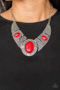 Leave Your Landmark - Red Paparazzi necklace