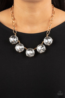 Limelight Luxury - Gold  paparazzi necklace