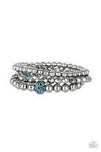 Load image into Gallery viewer, Noticeably Noir - Blue Paparazzi Bracelets