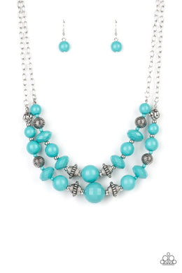 Upscale Chic - Blue Paparazzi Necklace