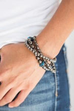 Load image into Gallery viewer, Noticeably Noir - Blue Paparazzi Bracelets