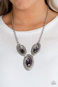 Metro Mystique - Purple  Paparazzi Necklace - Glam4love