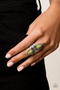 New Age Leader - Green Paparazzi Ring